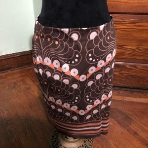 Elastic waist stretch skirt